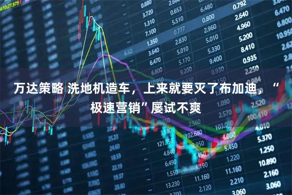 万达策略 洗地机造车，上来就要灭了布加迪，“极速营销”屡试不爽