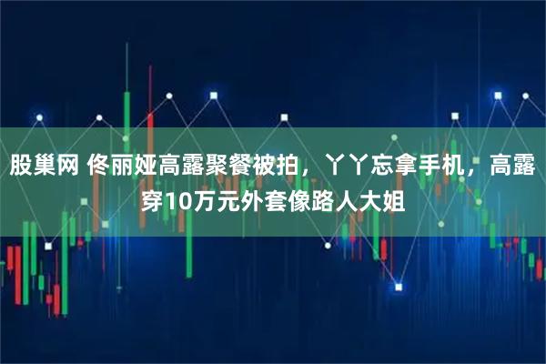 股巢网 佟丽娅高露聚餐被拍，丫丫忘拿手机，高露穿10万元外套像路人大姐